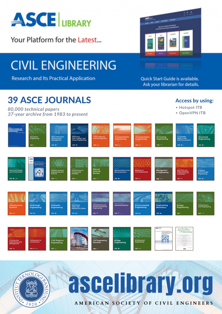 Akses E-Journal ASCE - Perpustakaan ITB