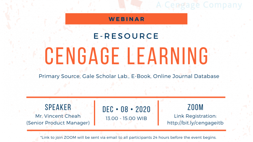 [WEBINAR] E-Resource Cengage Learning