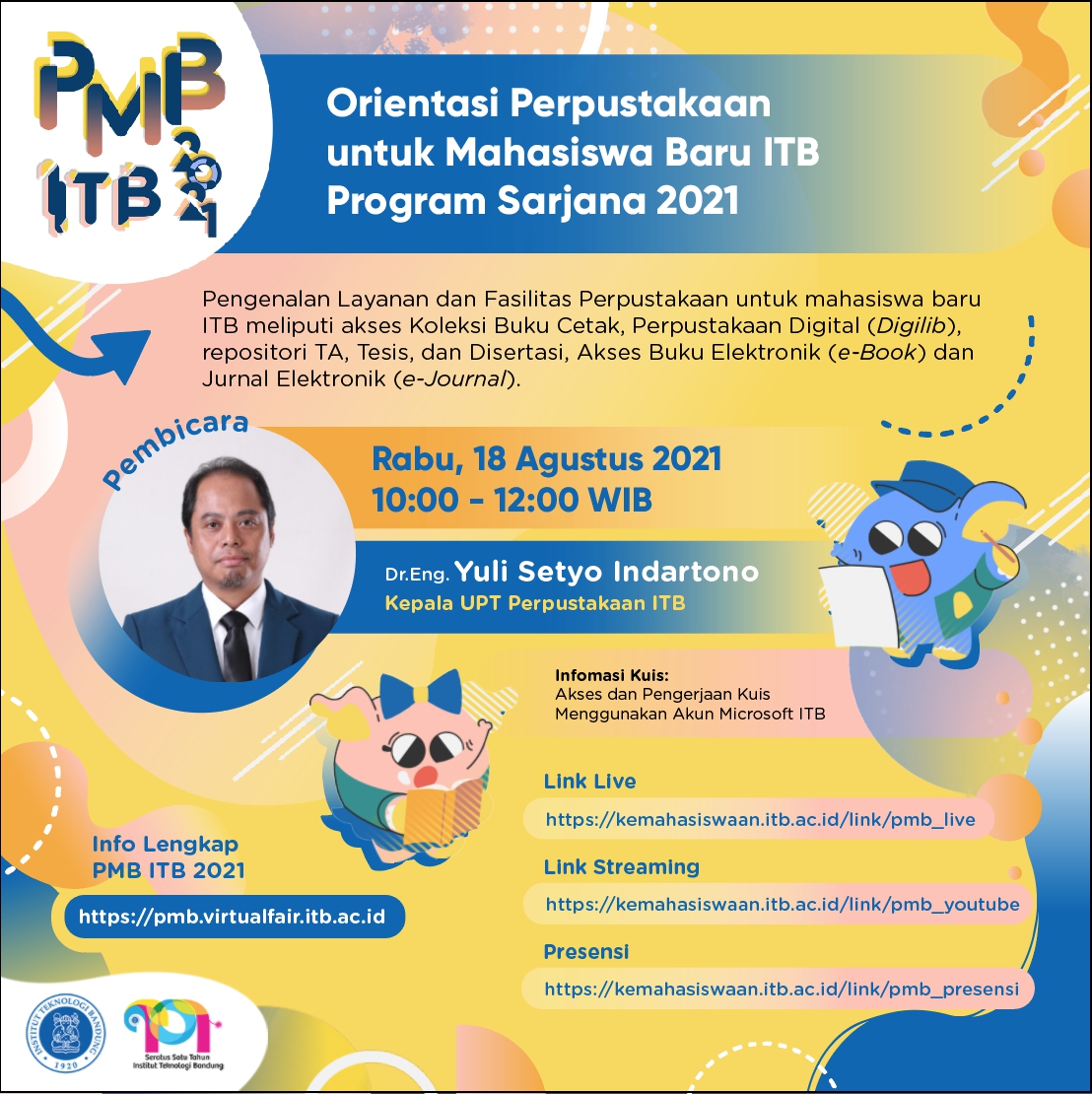 Orientasi Perpustakaan Untuk Mahasiswa Baru ITB Program Sarjana 2021 ...