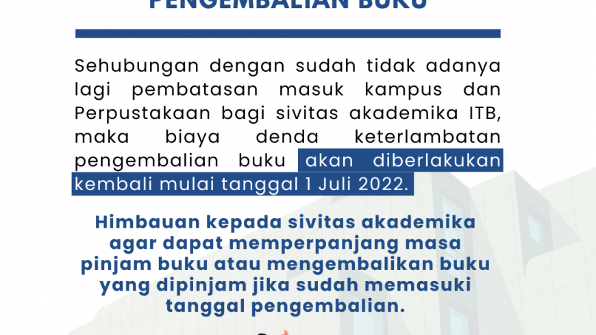 Pemberlakuan Biaya Denda Keterlambatan Pengembalian Buku