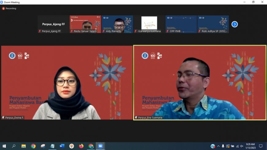 Orientasi Perpustakaan untuk Mahasiswa Baru Program Pascasarjana dan Profesi Semester II – 2022/2023