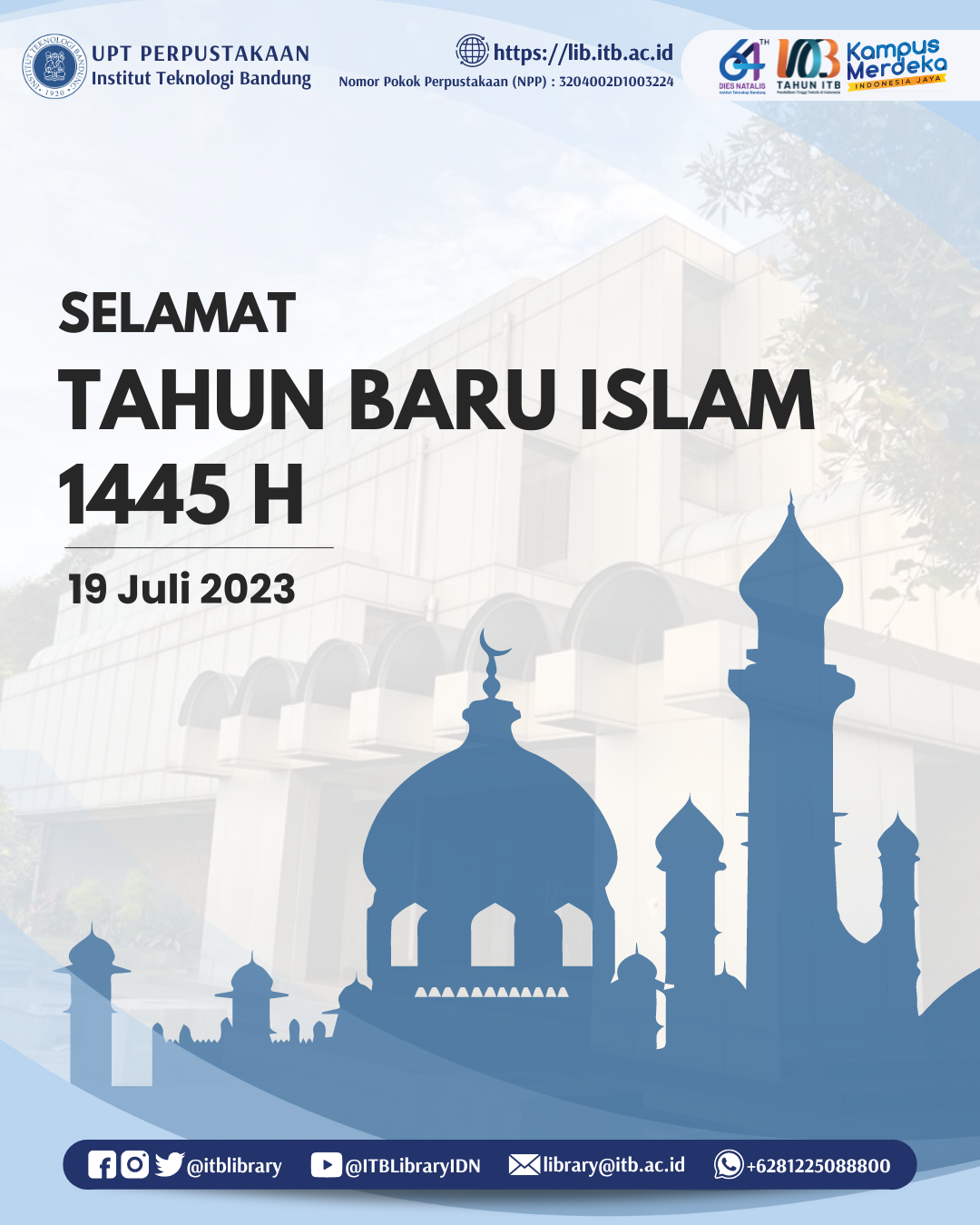 Selamat Tahun Baru Islam 1445 H Perpustakaan Itb