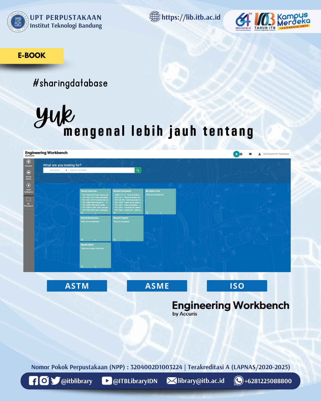 Perpustakaan ITB berlangganan IHS Engineering Workbench