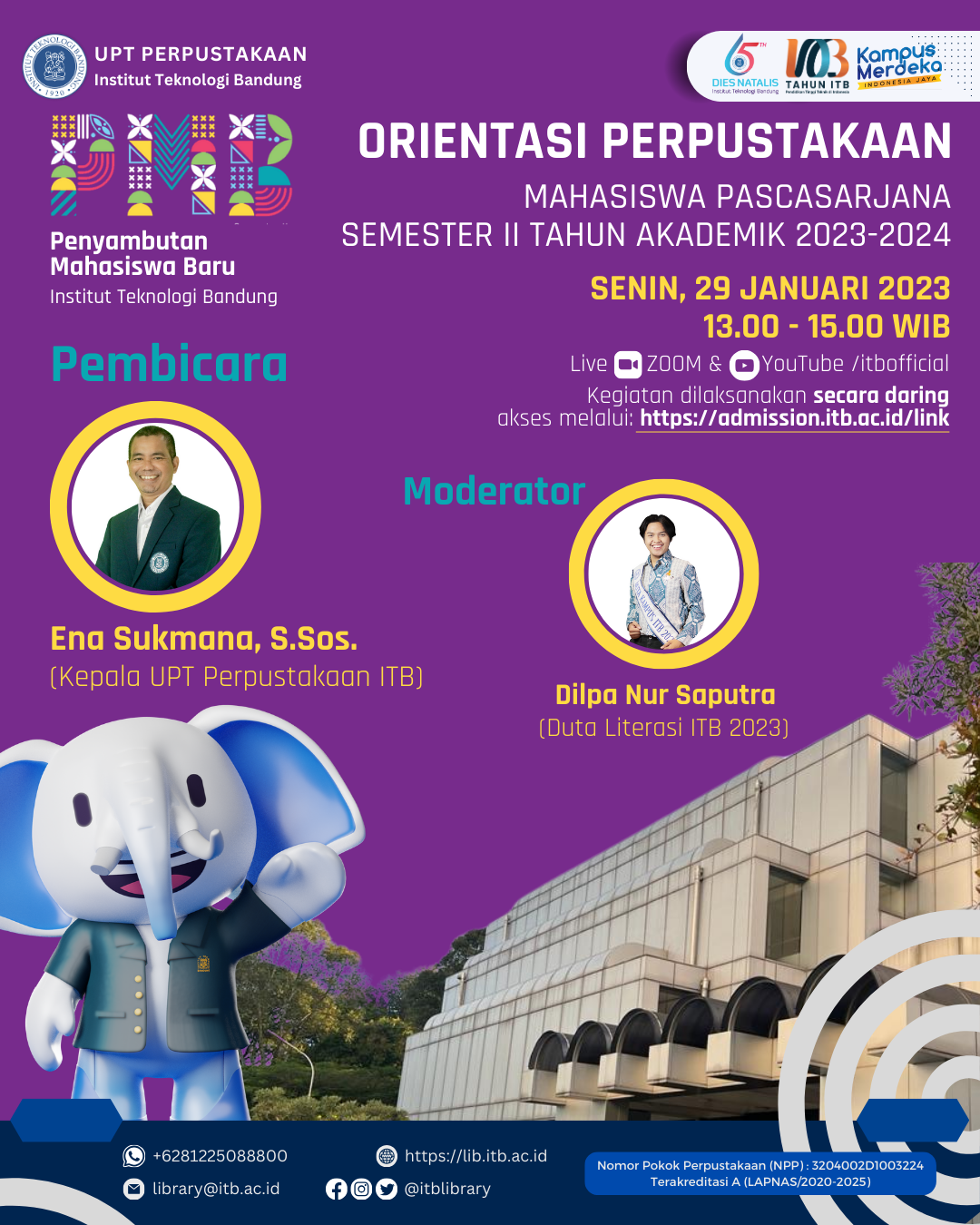 Orientasi Perpustakaan Mahasiswa Pascasarjana Semester II Tahun Ajaran 2023/2024