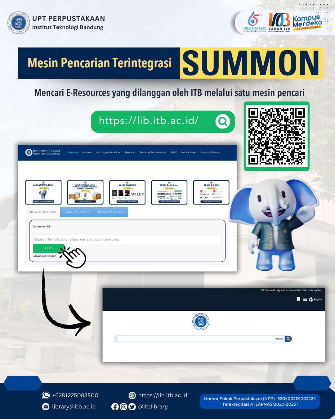 Perpustakaan ITB berlangganan Summon