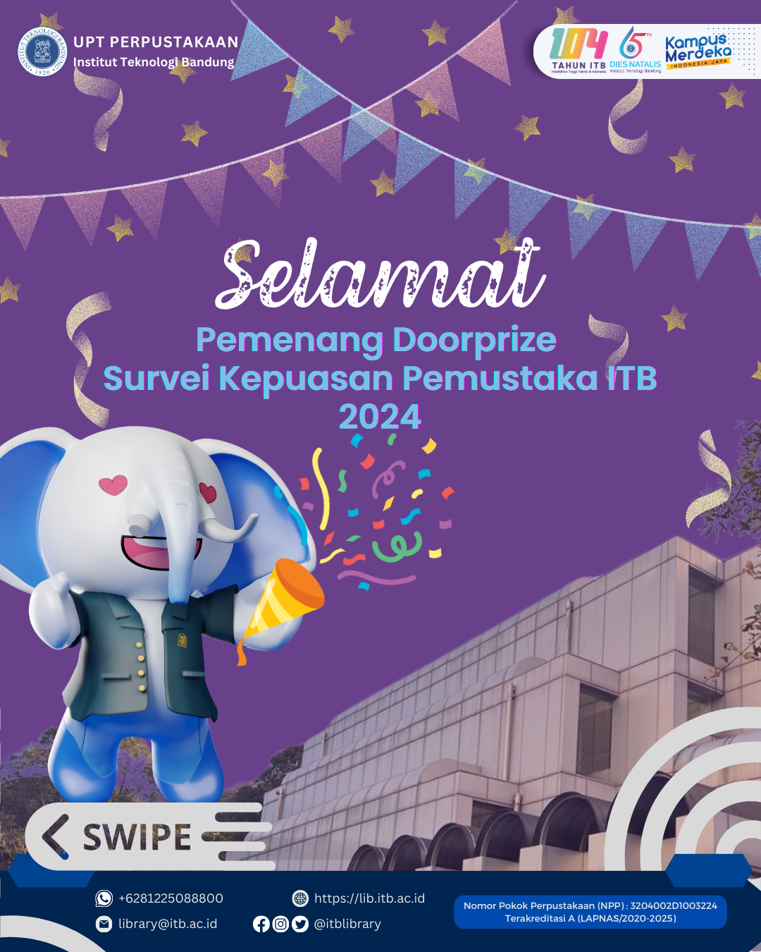 Pengumuman Pemenang Doorprize “Survei Kepuasan Pemustaka”