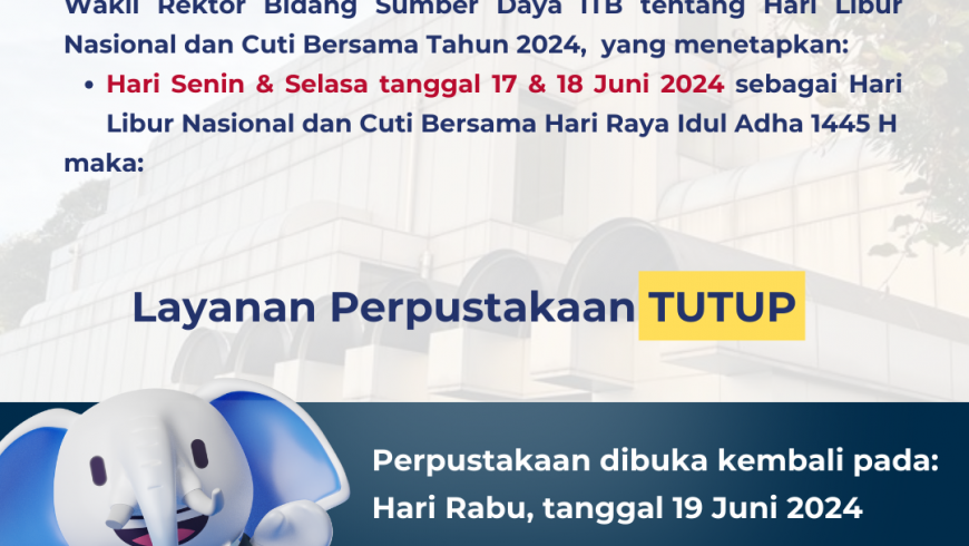 PENGUMUMAN LIBUR LAYANAN PERPUSTAKAAN