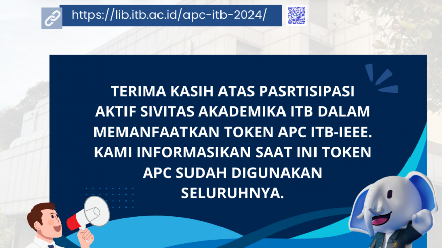 Token APC ITB – IEEE 2024 habis dimanfaatkan seluruhnya