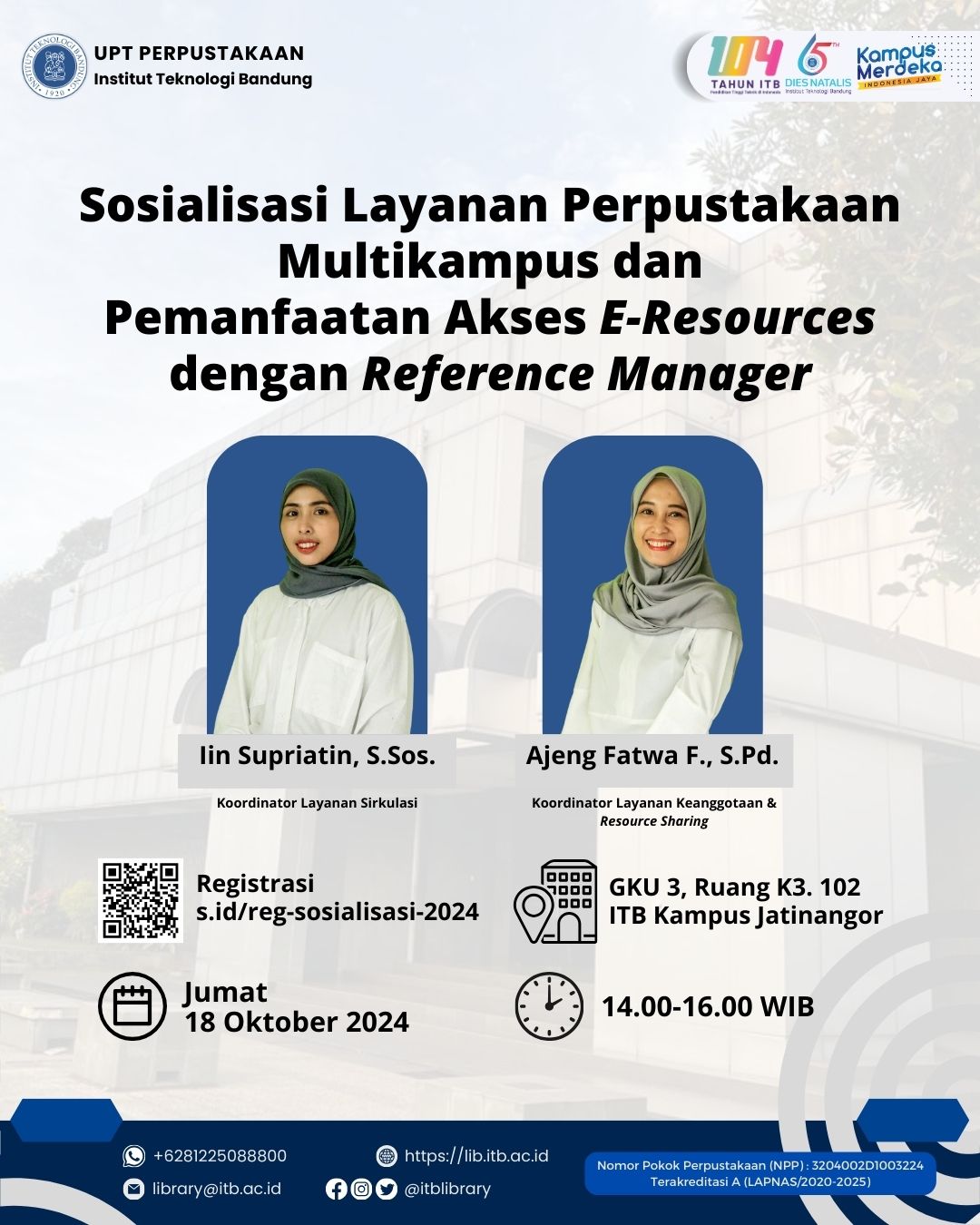 Sosialisasi Layanan Perpustakaan Multikampus dan E-resources dengan Reference Manager