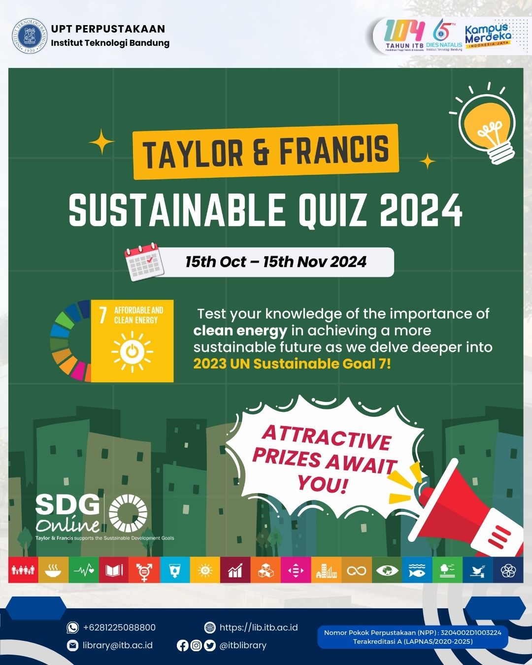 Taylor & Francis Sustainable Quiz 2024