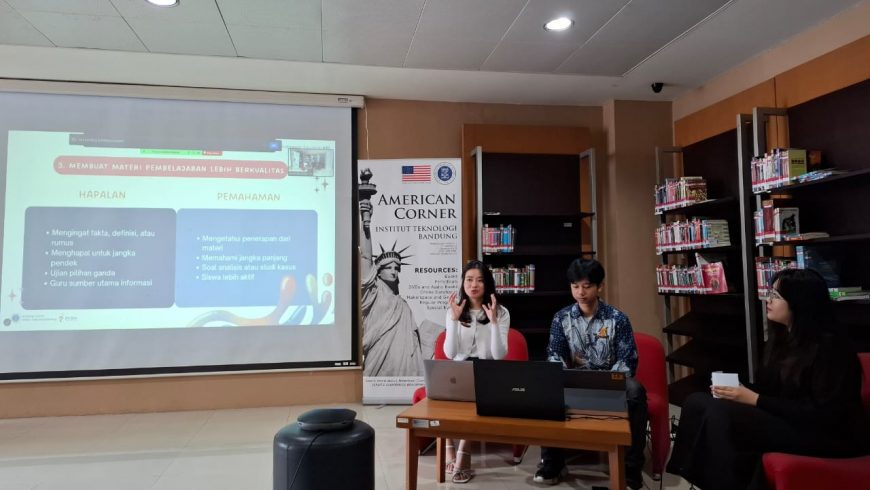 American Corner ITB Sharing Session: Globalizing Indonesian Education dengan Duta Antar Bangsa ITB 2024