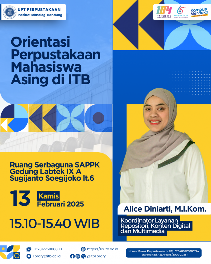 Orientasi Perpustakaan untuk Mahasiswa Asing di ITB