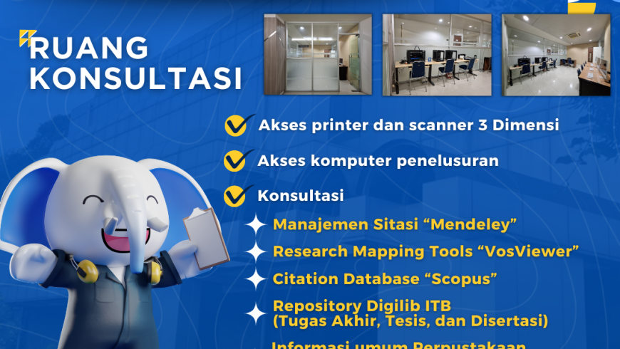 Fasilitas Baru di UPT Perpustakaan ITB – Ruang Konsultasi di Lantai 1