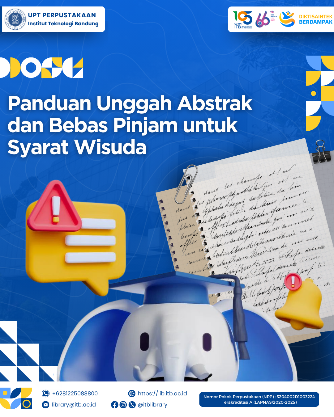 Panduan Unggah Abstrak dan Bebas Pinjam untuk Syarat Wisuda