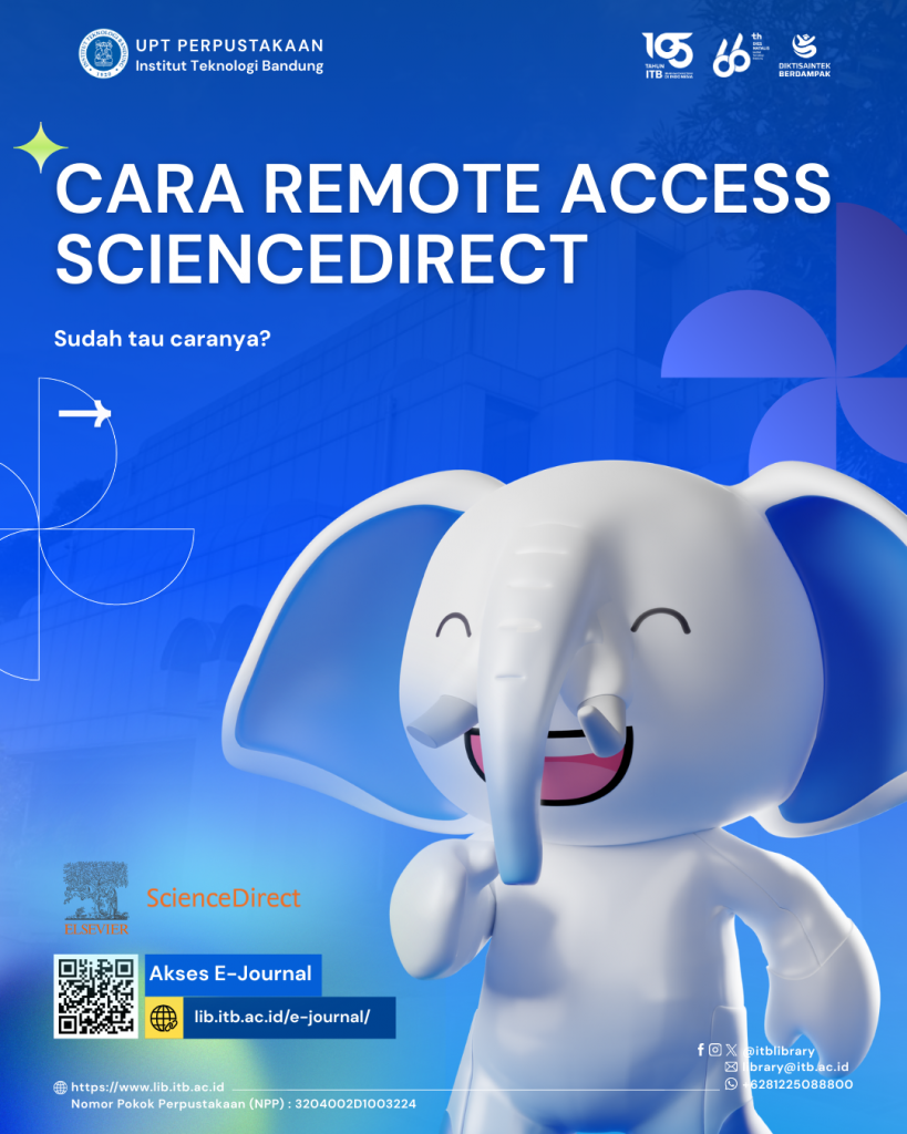 Panduan Aktivasi Remote Access ScienceDirect bagi Sivitas Akademika ITB