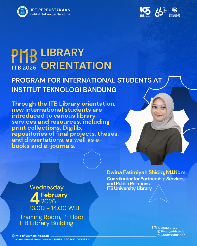 Library Orientation Program for International Students at ITB